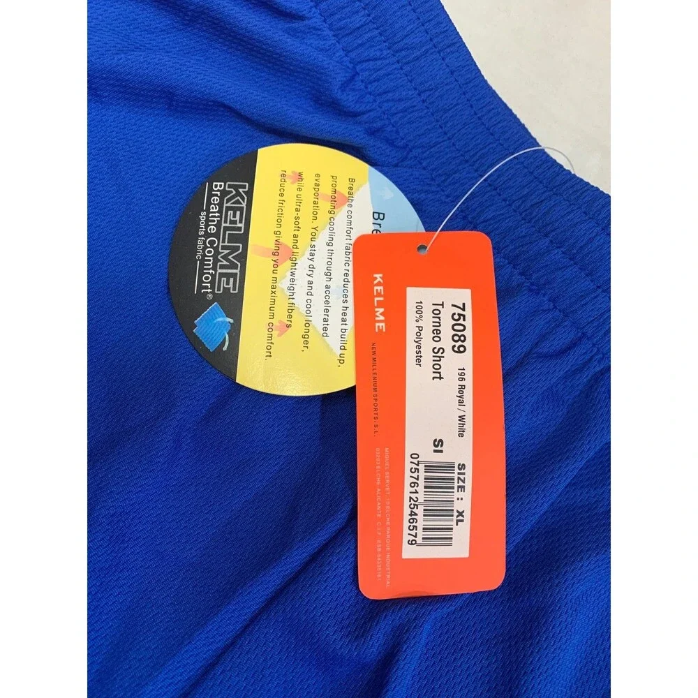 NWT KELME MENS SOCCER ATHLETIC SHORTS SIZE XL